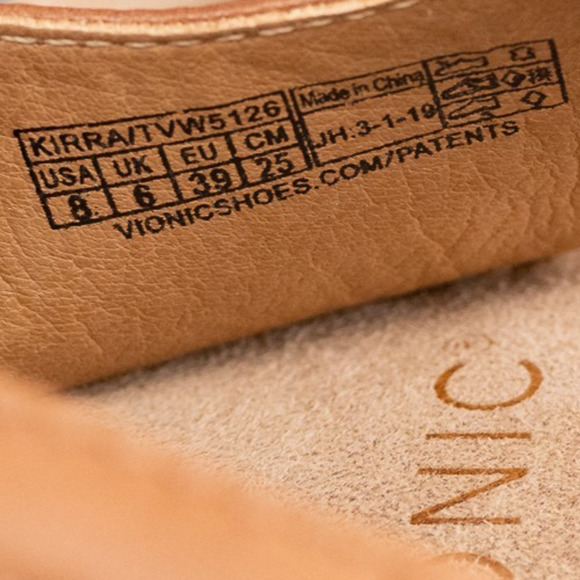 Vionic Womens Shoes Kirra Sandals Sz 8 Cognac Brown Leather Comfort Breathable - Picture 5 of 6